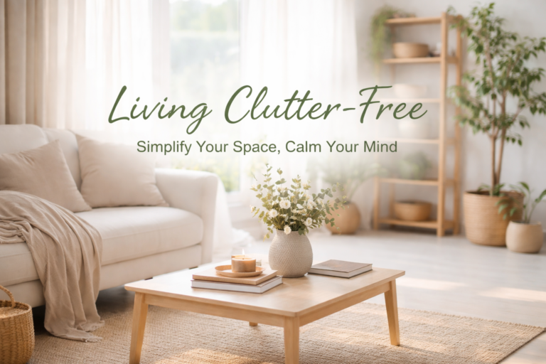 🌿 Living Clutter-Free: How Simplifying Your Space Can Calm Your Mind