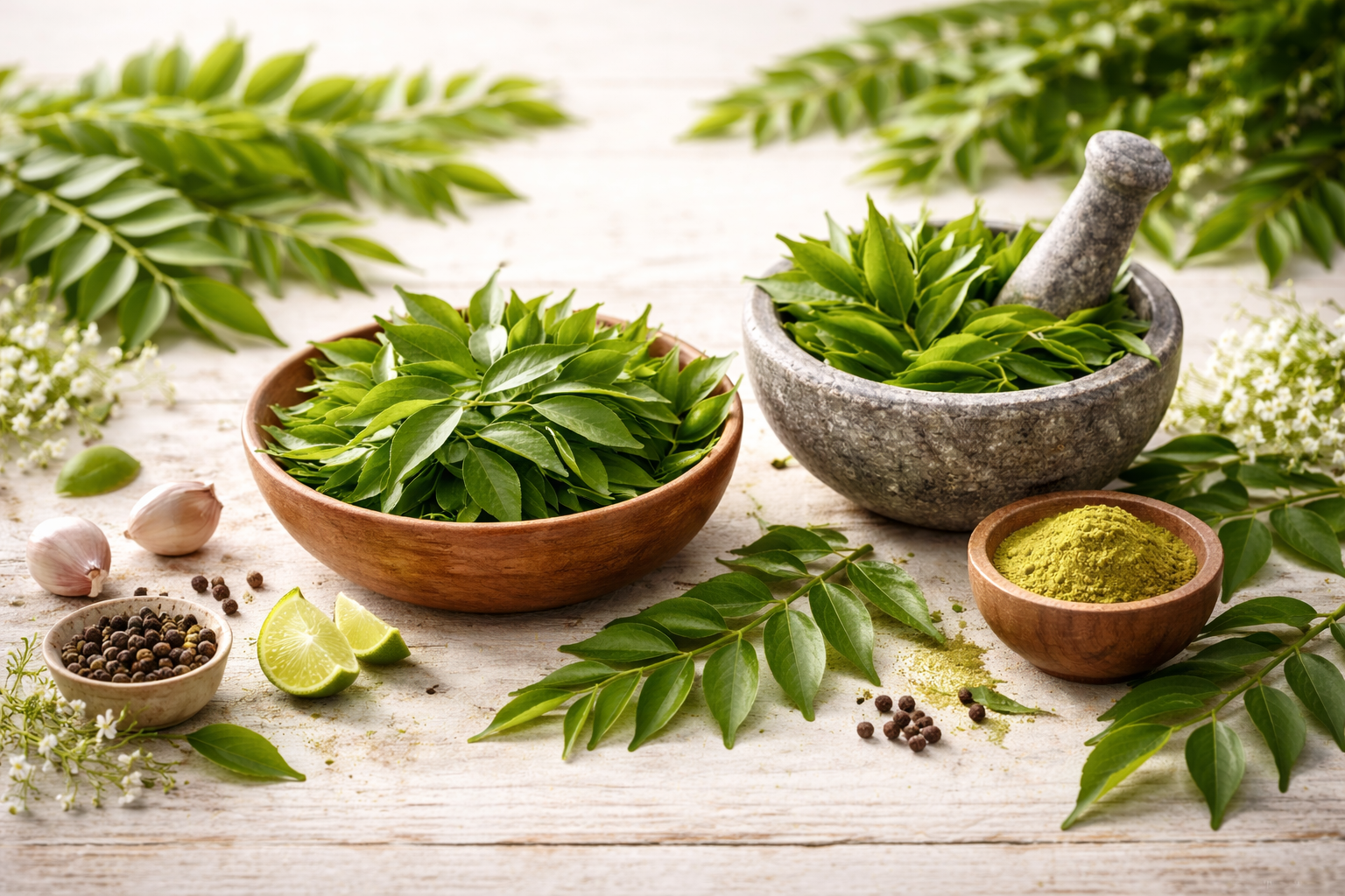 Curry Leaves: The Tiny Green Superfood for Hair, Digestion & Overall Wellness