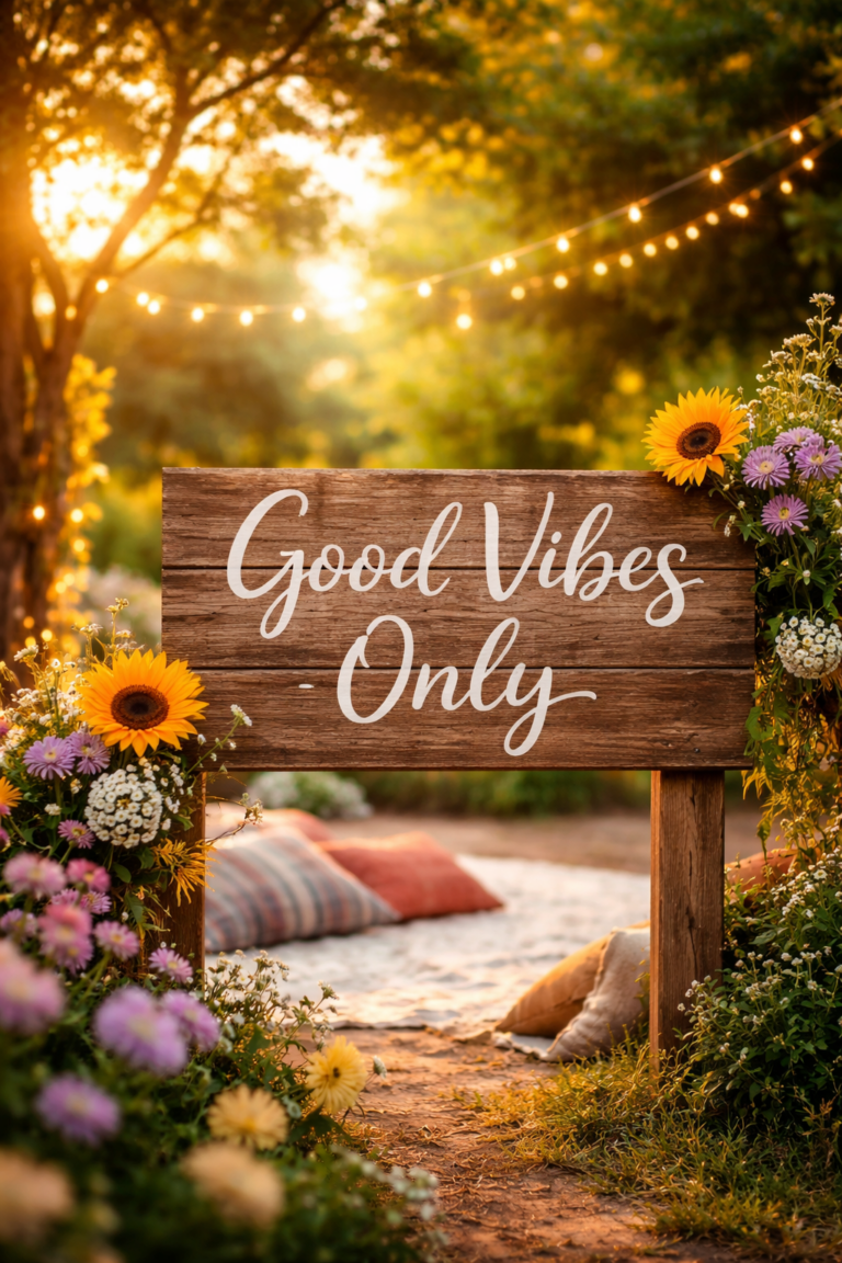 “Good Vibes Only” – Positivity Without Pretending