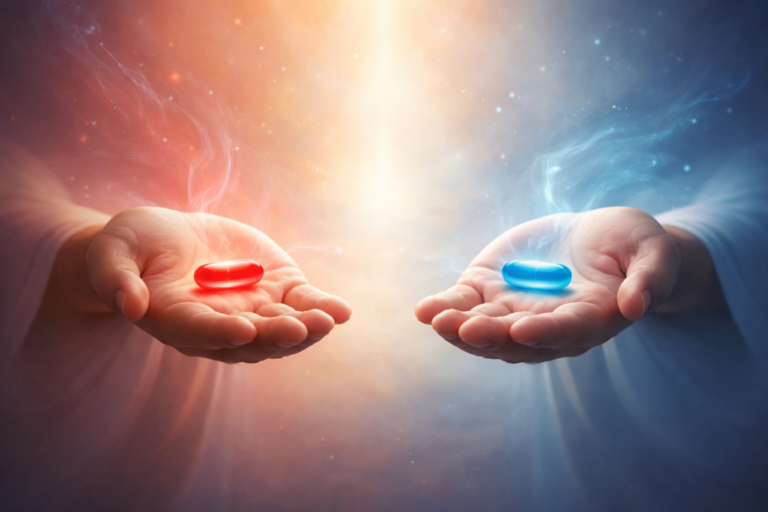Red Pill or Blue Pill? The Choice Between Comfort and Conscious Living