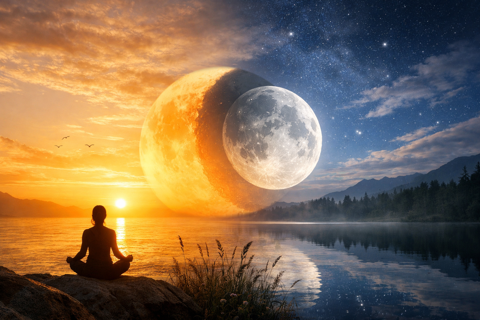 The Sun and the Moon Within You: A Journey of Balance and Inner Light